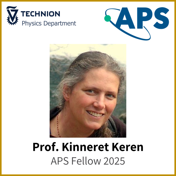 Prof. Kinneret Keren awarded APS Fellowship