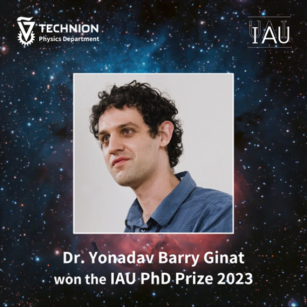 Alumni Dr. Yonadav Barry Ginat won the IAU PhD Prize 2023